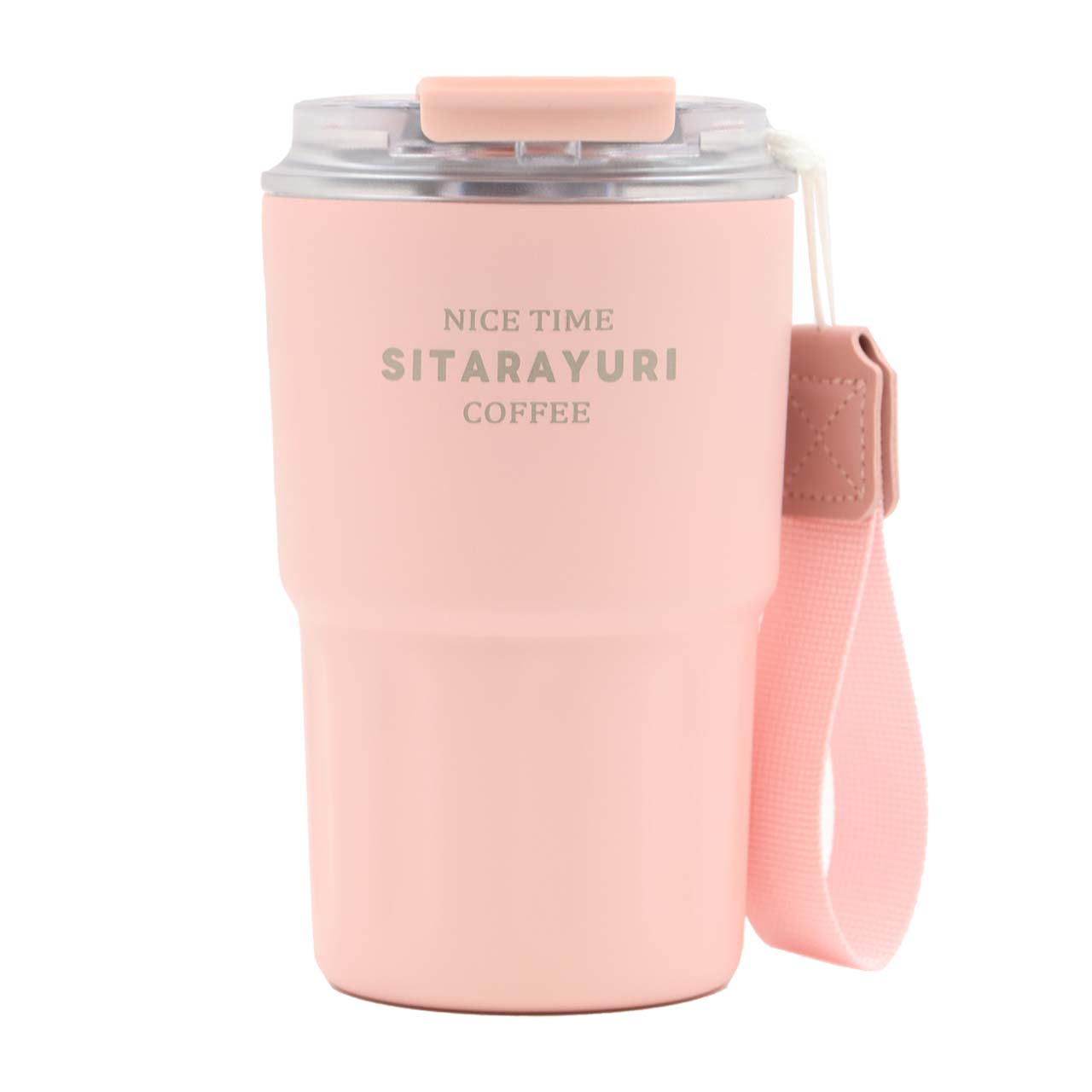 تراول ماگ Sitarayuri مدل ZF-026 ظرفیت 360 میلی لیتر - صورتی پاستلی
