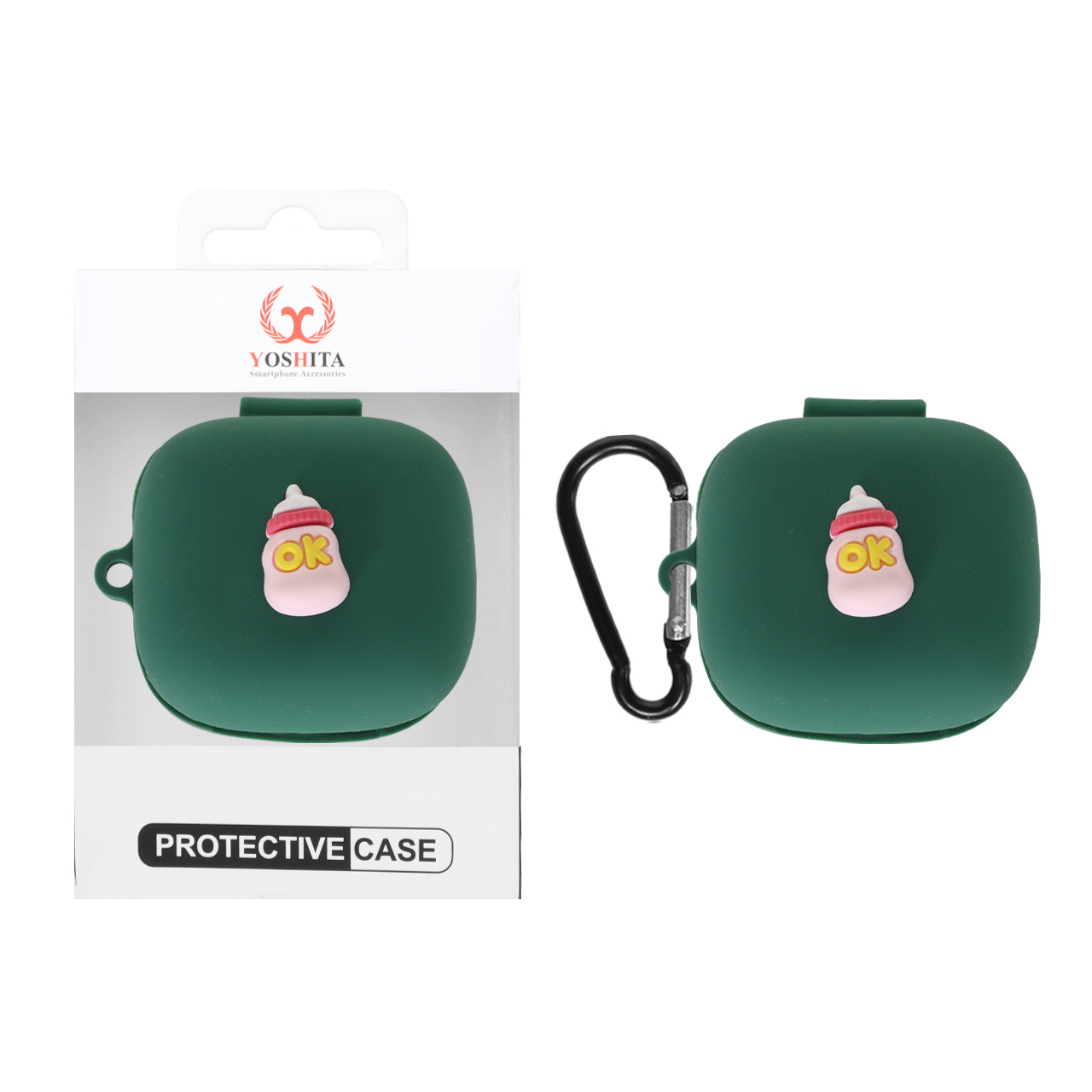 کاور ایرفون سیلیکونی Yoshita عروسک برجسته QCY T13 ANC - طرح 3150 (پک دار)