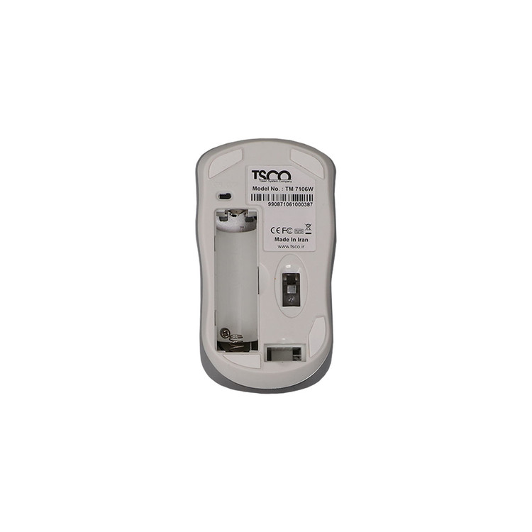 کیبورد و ماوس بی سیم TSCO مدل TKM 7106W - سفید