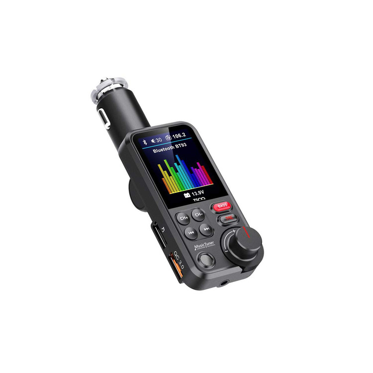 پخش کننده بلوتوث FM و شارژر فندکی خودرو Tsco مدل BFM 2220 - مشکی