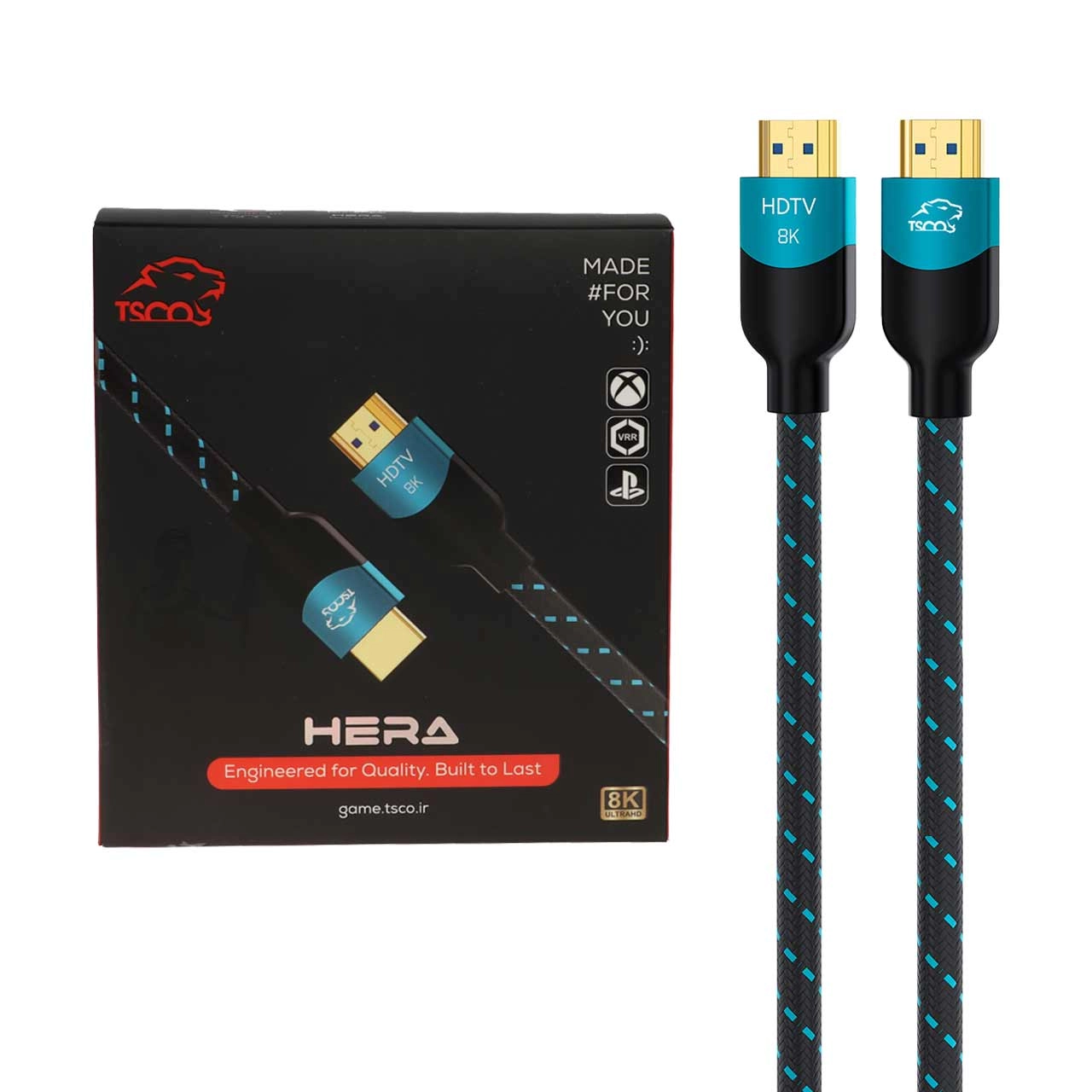 کابل 2 متری TSCO HDMI مدل GHC 71 - مشکی (گارانتی 18 ماهه تسکو)