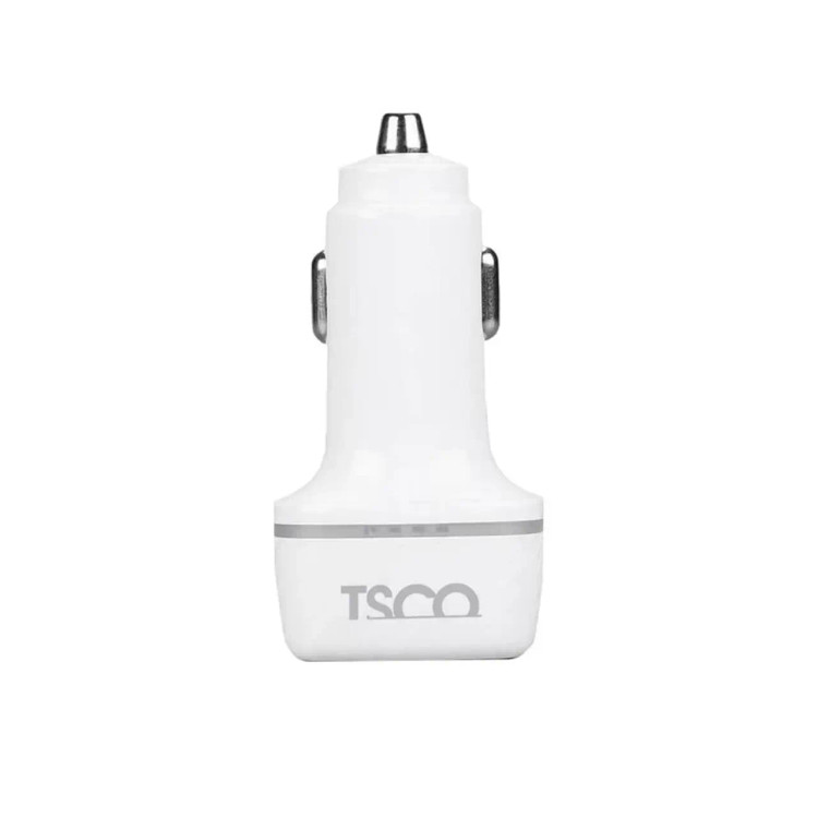 شارژر فندکی فست دو پورت Tsco مدل TCG 41 30W - سفید (گارانتی 12 ماهه TSCO)