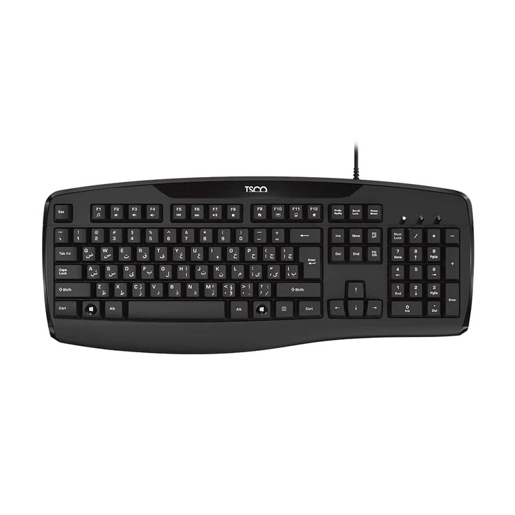 کیبورد باسیم TSCO مدل TK 8043 - مشکی
