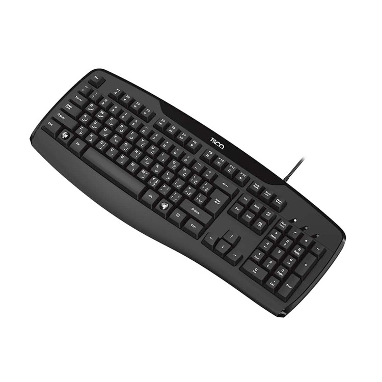 کیبورد باسیم TSCO مدل TK 8043 - مشکی
