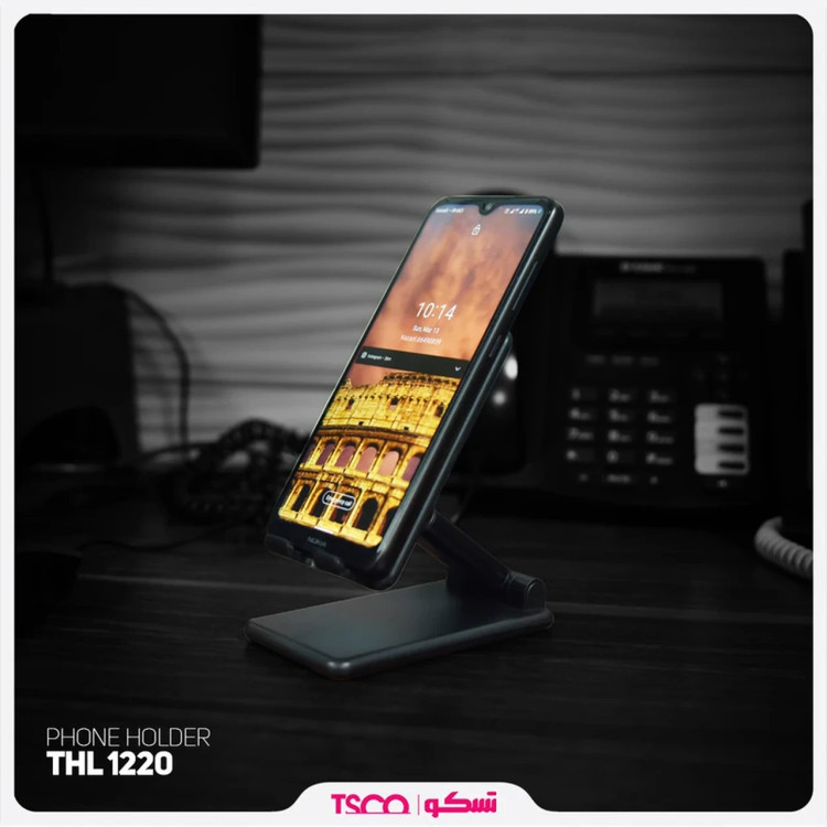 هولدر گوشی موبایل پایه دار رومیزی Tsco مدل THL 1220 - مشکی