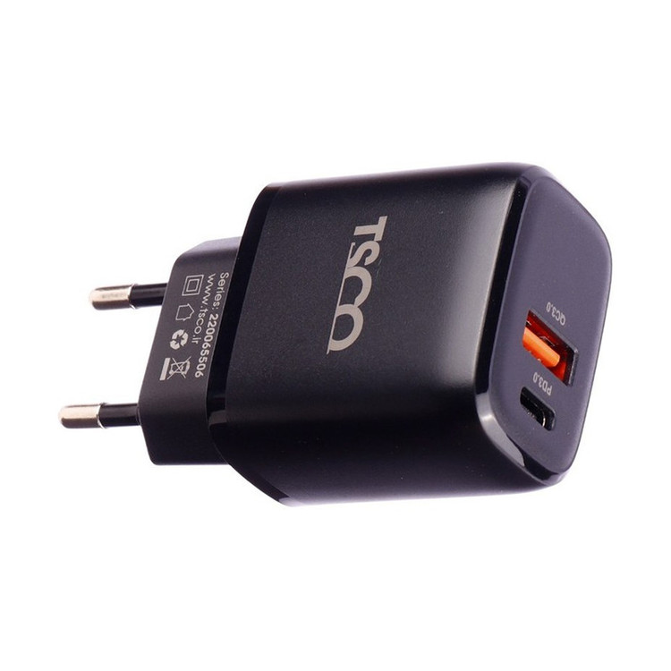 شارژر دیواری 20 وات تسکو مدل TTC 65