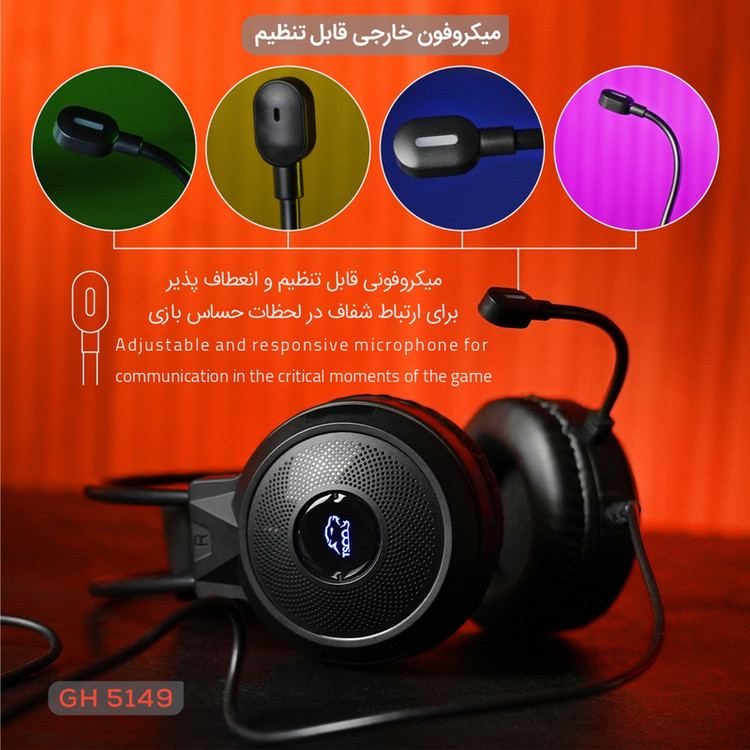 هدست گیمینگ تسکو مدل GH 5149 IGNIS