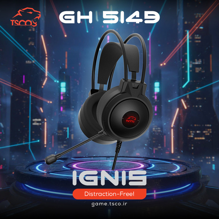 هدست گیمینگ تسکو مدل GH 5149 IGNIS