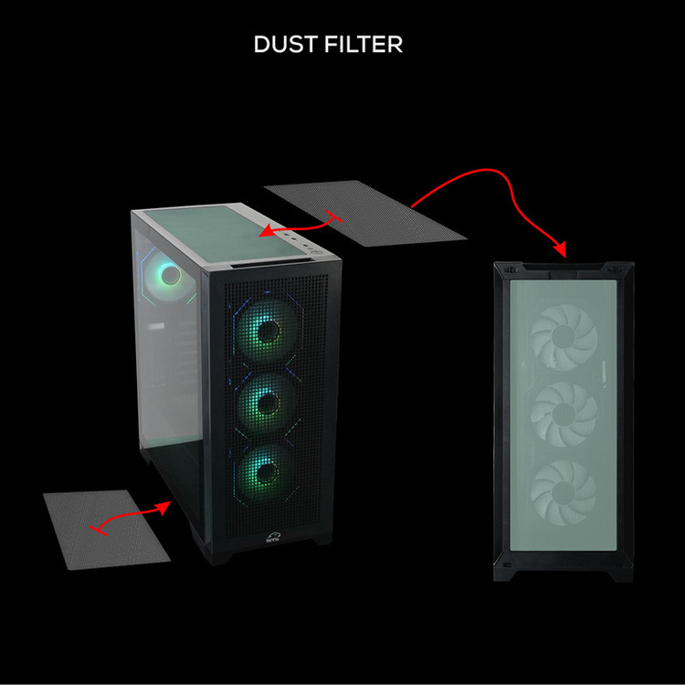 کیس کامپیوتر گیمینگ تسکو مدل GC 4510