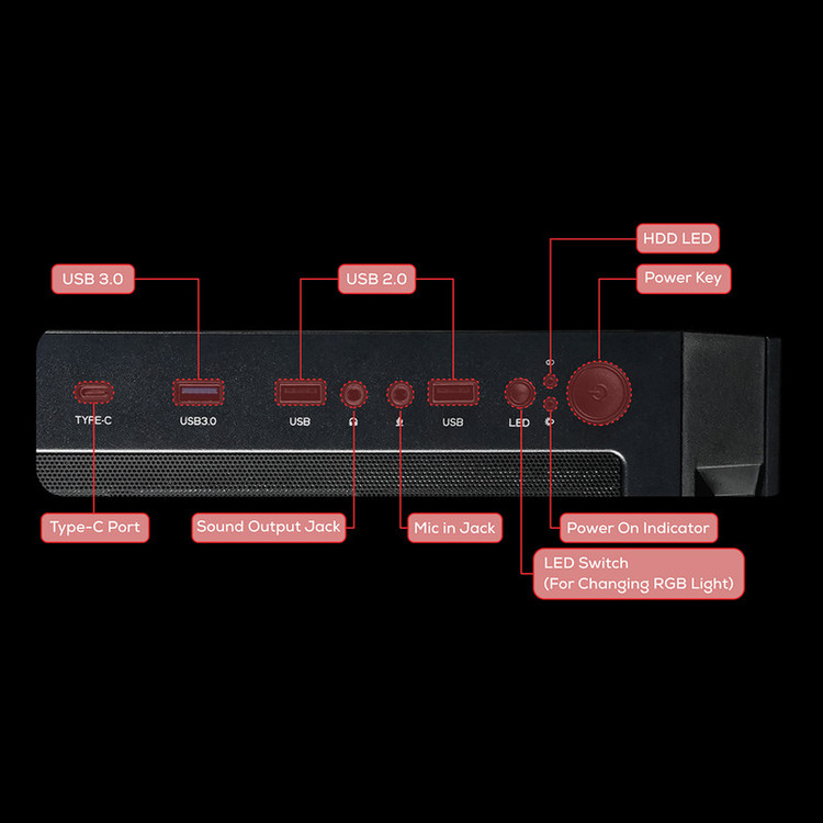 کیس کامپیوتر گیمینگ تسکو مدل GC 4510