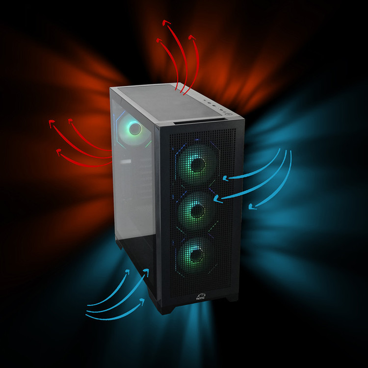 کیس کامپیوتر گیمینگ تسکو مدل GC 4510