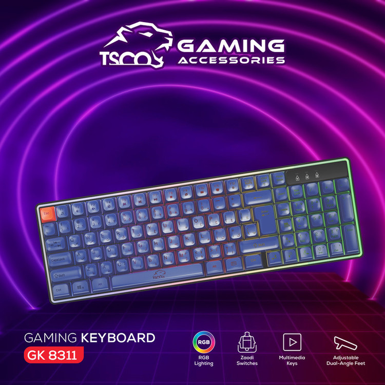 کیبورد مخصوص بازی تسکو مدل GK 8311 Apollo