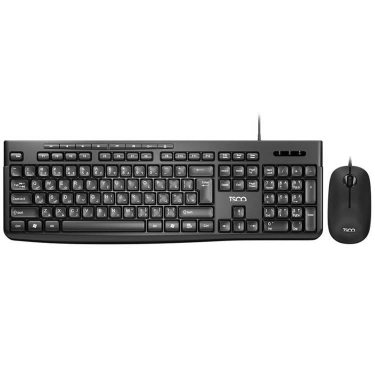 کیبورد و ماوس باسیم TSCO مدل TKM 8057 - مشکی