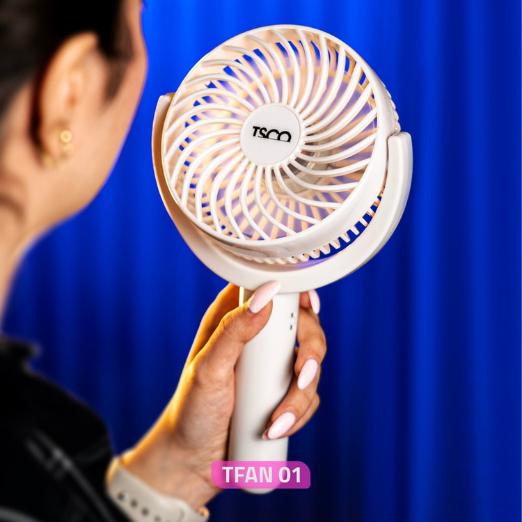 مینی پنکه شارژی TSCO مدل Tfan 01- سفید