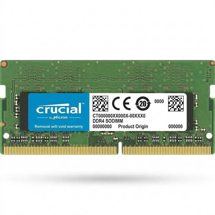 رم لپتاپ DDR4 تک کاناله 8 گیگابایت 3200 مگاهرتز کروشیال مدل CT8 با تایمینگ CL22 و ولتاژ 1.2 ولت