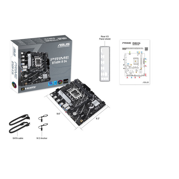 مادربرد ایسوس مدل PRIME B760M-R D4
