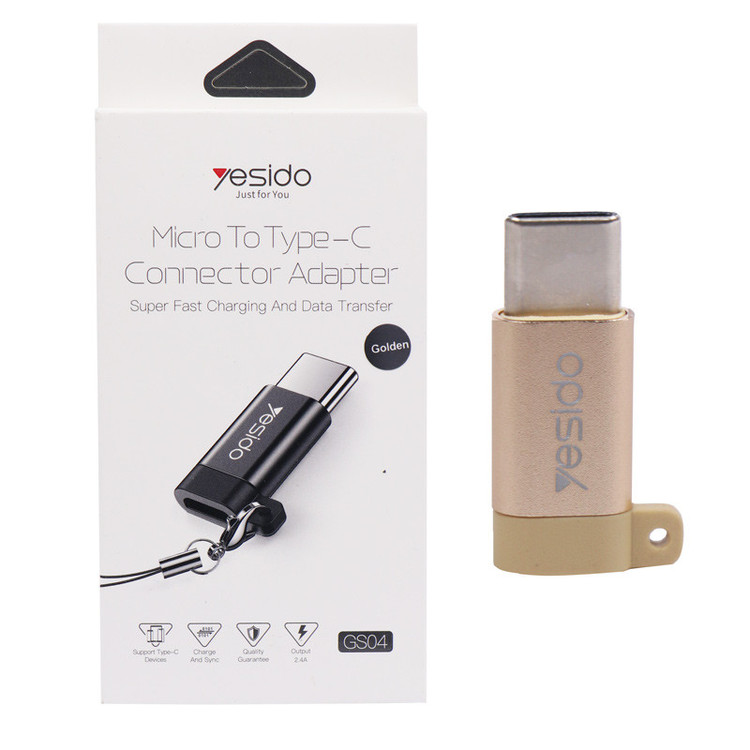 مبدل microUSB به USB-C یسیدو مدل GS04