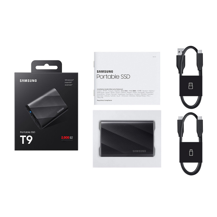 اس اس دی اکسترنال سامسونگ مدل T9 ظرفیت 2 ترابایت رابط USB 3.2 Gen2