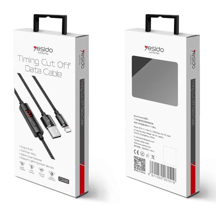 کابل تبدیل USB به لایتنینگ یسیدو مدل CA46 طول 1.2 متر