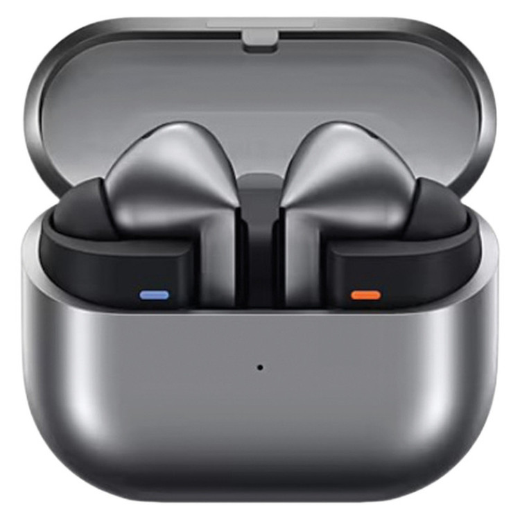 هدفون بلوتوثی سامسونگ مدل Galaxy Buds3 Pro دارای نویز کنسلینگ فعال (ANC)، درگاه شارژ USB Type-C، شارژ بی سیم، با قابلیت اتصال به چند دستگاه، پشتیبانی از فرمان لمسی، پشتیبانی از دستیار صوتی، مقاوم در برابر آب