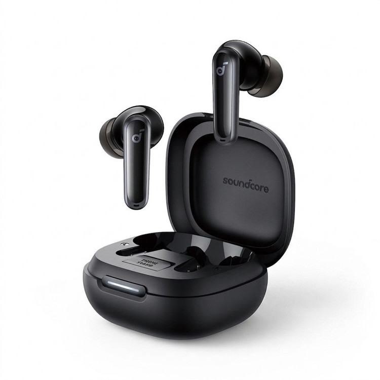 هدفون بلوتوثی انکر مدل Soundcore P40i با نویز کنسلینگ فعال (ANC)، نویز کنسلینگ (ENC)، درگاه شارژ USB Type-C، دارای 6 میکروفون داخلی با بهرهگیری از هوش مصنوعی، پشتیبانی از فرمان لمسی، مقاوم در برابر آب