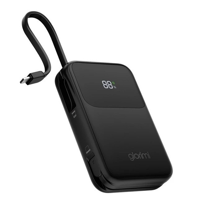 پاوربانک 45 وات گلوریمی مدل ACTIVECORE ظرفیت 20000 میلیآمپرساعت به همراه دو کابل USB-C و لایتنینگ