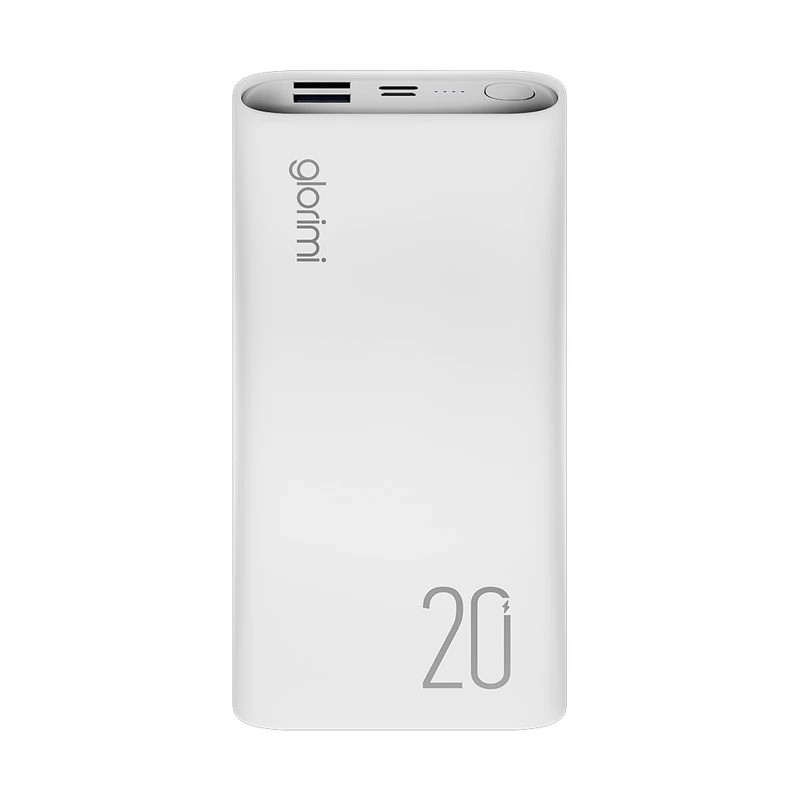پاوربانک 22.5 وات گلوریمی مدل LIGHTCORE ظرفیت 20000 میلی‌آمپرساعت به همراه کابل USB-C