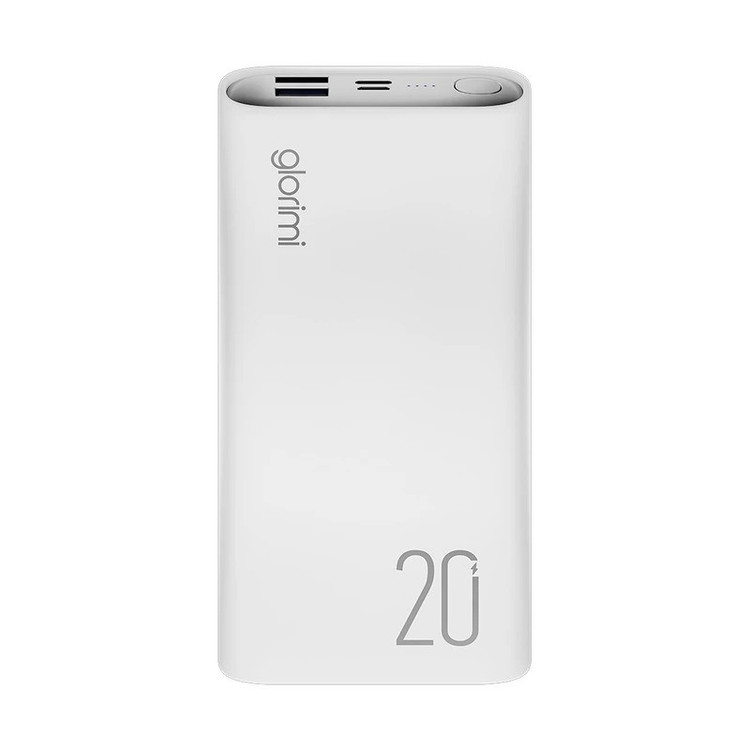 پاوربانک 22.5 وات گلوریمی مدل LIGHTCORE ظرفیت 20000 میلیآمپرساعت به همراه کابل USB-C