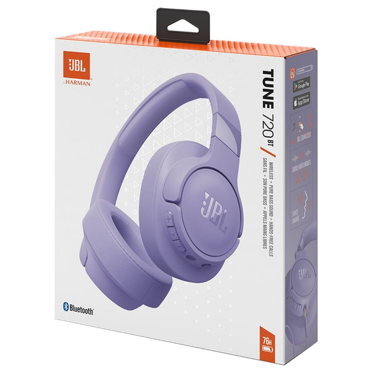 هدفون بلوتوثی جی بی ال مدل Tune 720BT با نویز کنسلینگ میکروفون (ENC)، درگاه شارژ USB Type-C، با قابلیت اتصال به چند دستگاه، دارای طراحی تاشو، قابلیت شارژ سریع، اتصال به صورت بی سیم و ، مقاوم در برابر رطوبت و عرق