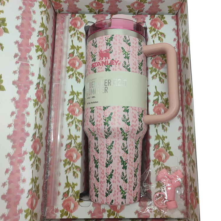 تراول ماگ مدل LOVESHACKFANCY QUENCHER H2.0 TUMBLER گنجایش 1.18 لیتر