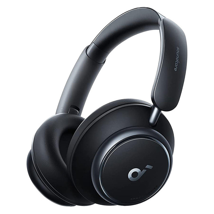 هدفون بلوتوثی برند انکر مدل Soundcore Space Q45 A3040 با نویز کنسلینگ فعال (ANC)، درگاه شارژ USB Type-C، پشتیبانی از شارژ سریع، دارای فناوری نویز کنسلینگ هوشمند سهحالته، مقاوم در برابر رطوبت و عرق