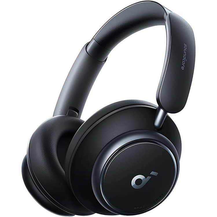 هدفون بلوتوثی برند انکر مدل Soundcore Space Q45 A3040 با نویز کنسلینگ فعال (ANC)، درگاه شارژ USB Type-C، پشتیبانی از شارژ سریع، دارای فناوری نویز کنسلینگ هوشمند سهحالته، مقاوم در برابر رطوبت و عرق