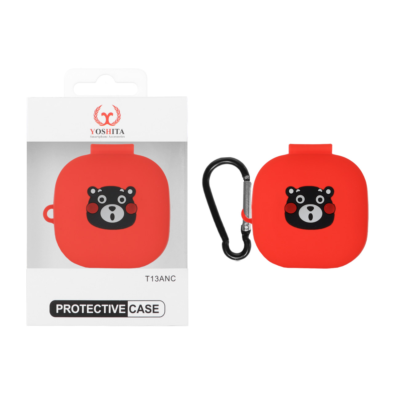 کاور ایرفون سیلیکونی Yoshita عروسک برجسته QCY T13 ANC - طرح 79 (پک دار)