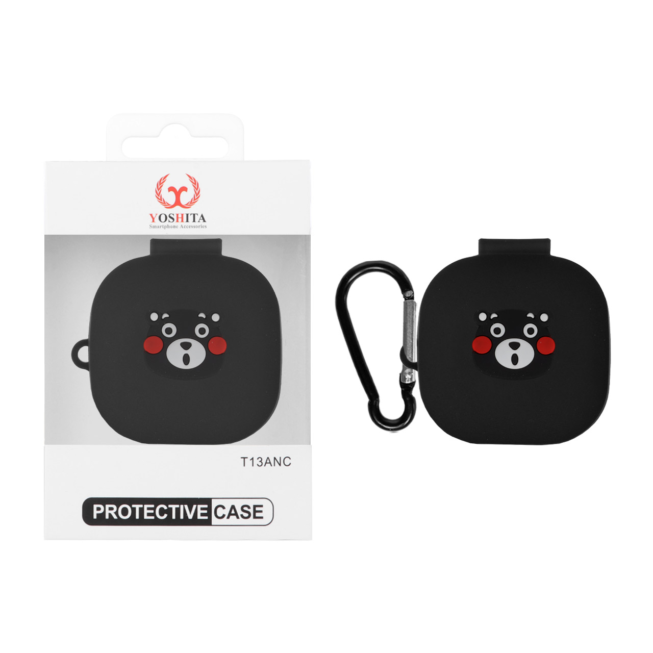 کاور ایرفون سیلیکونی Yoshita عروسک برجسته QCY T13 ANC - طرح 102 (پک دار)