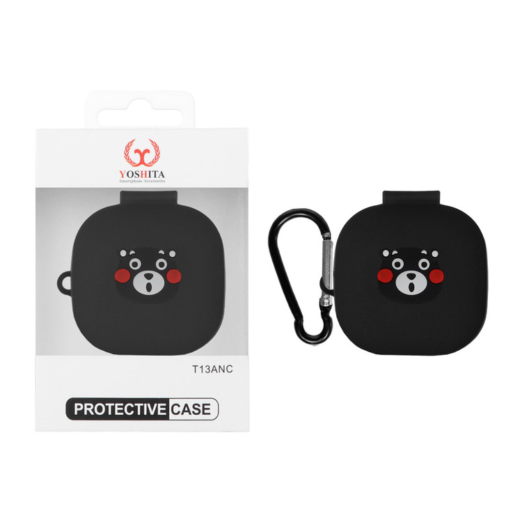 کاور ایرفون سیلیکونی Yoshita عروسک برجسته QCY T13 ANC - طرح 102 (پک دار)
