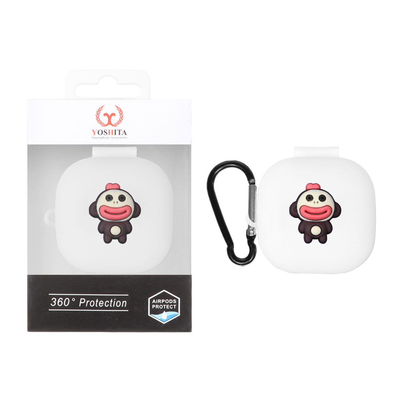 کاور ایرفون سیلیکونی Yoshita عروسک برجسته QCY T13 ANC - طرح 108 (پک دار)