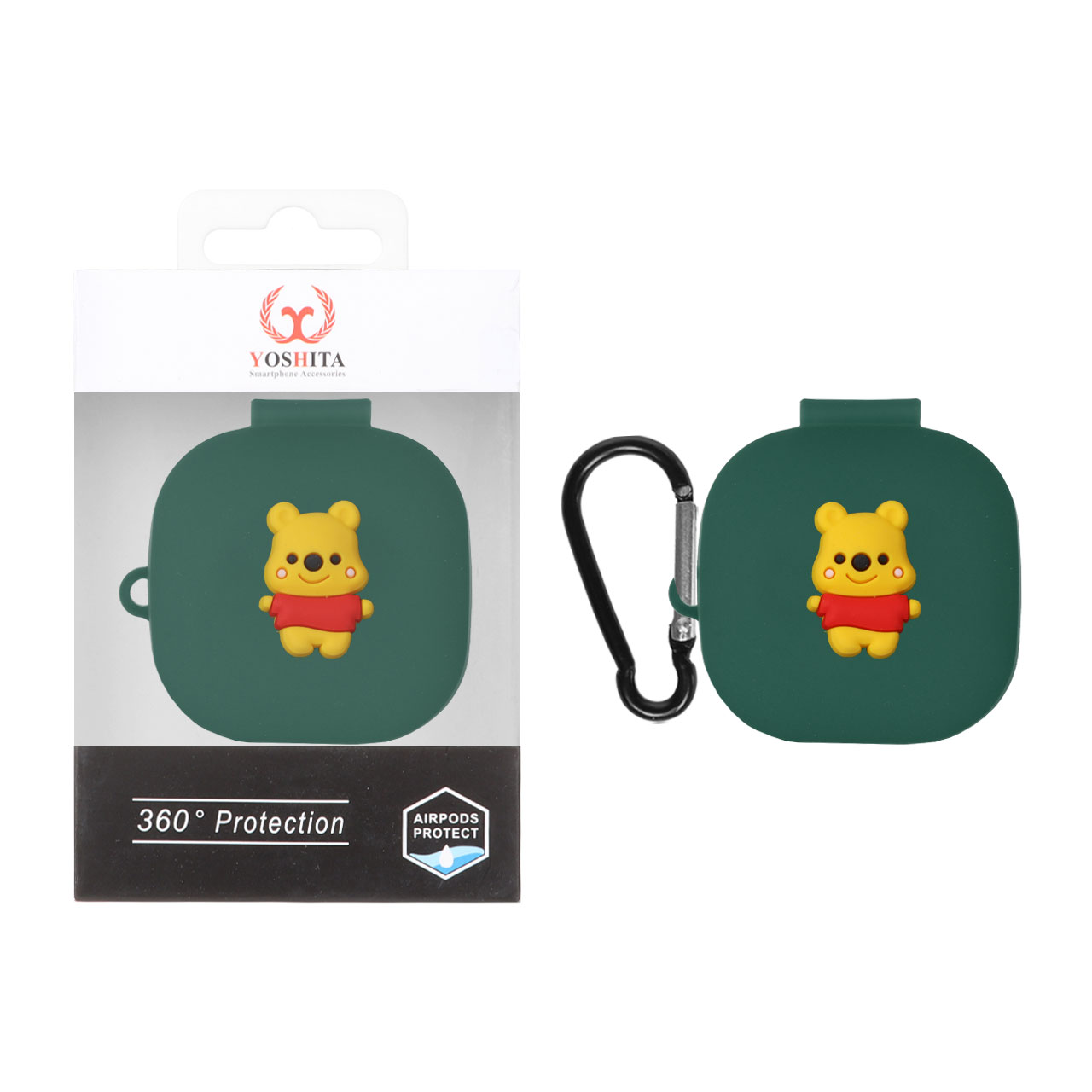 کاور ایرفون سیلیکونی Yoshita عروسک برجسته QCY T13 ANC - طرح 125 (پک دار)