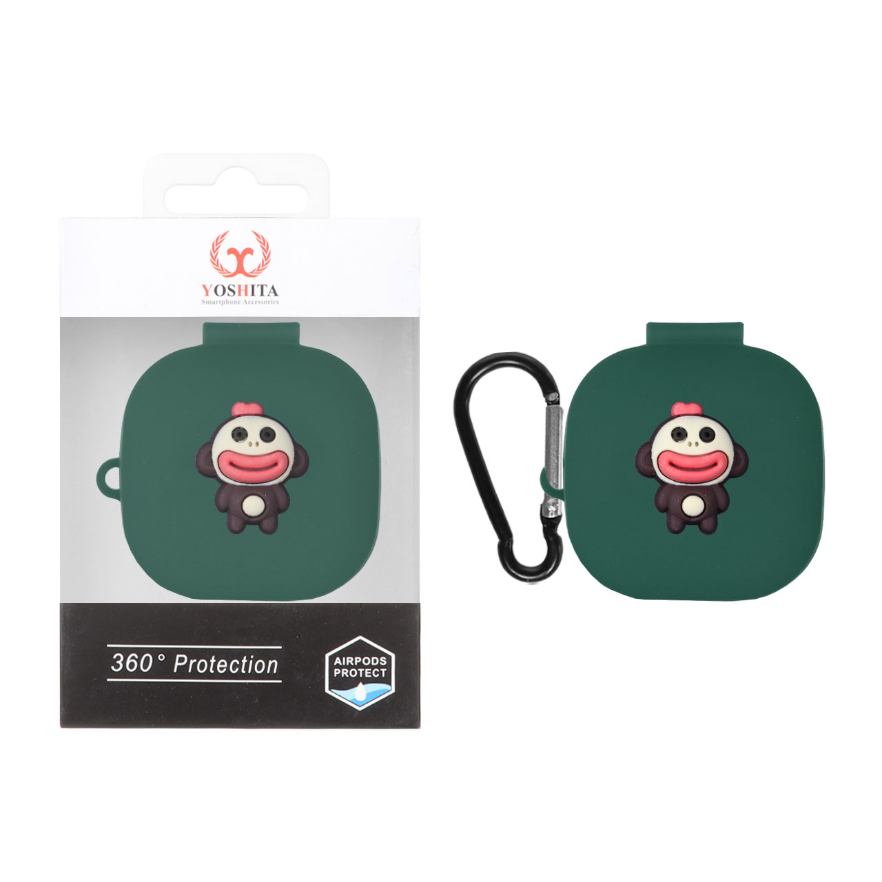 کاور ایرفون سیلیکونی Yoshita عروسک برجسته QCY T13 ANC - طرح 126 (پک دار)