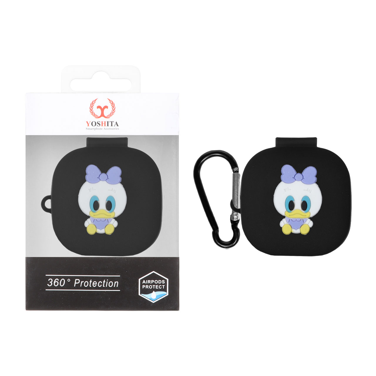 کاور ایرفون سیلیکونی Yoshita عروسک برجسته QCY T13 ANC - طرح 139 (پک دار)