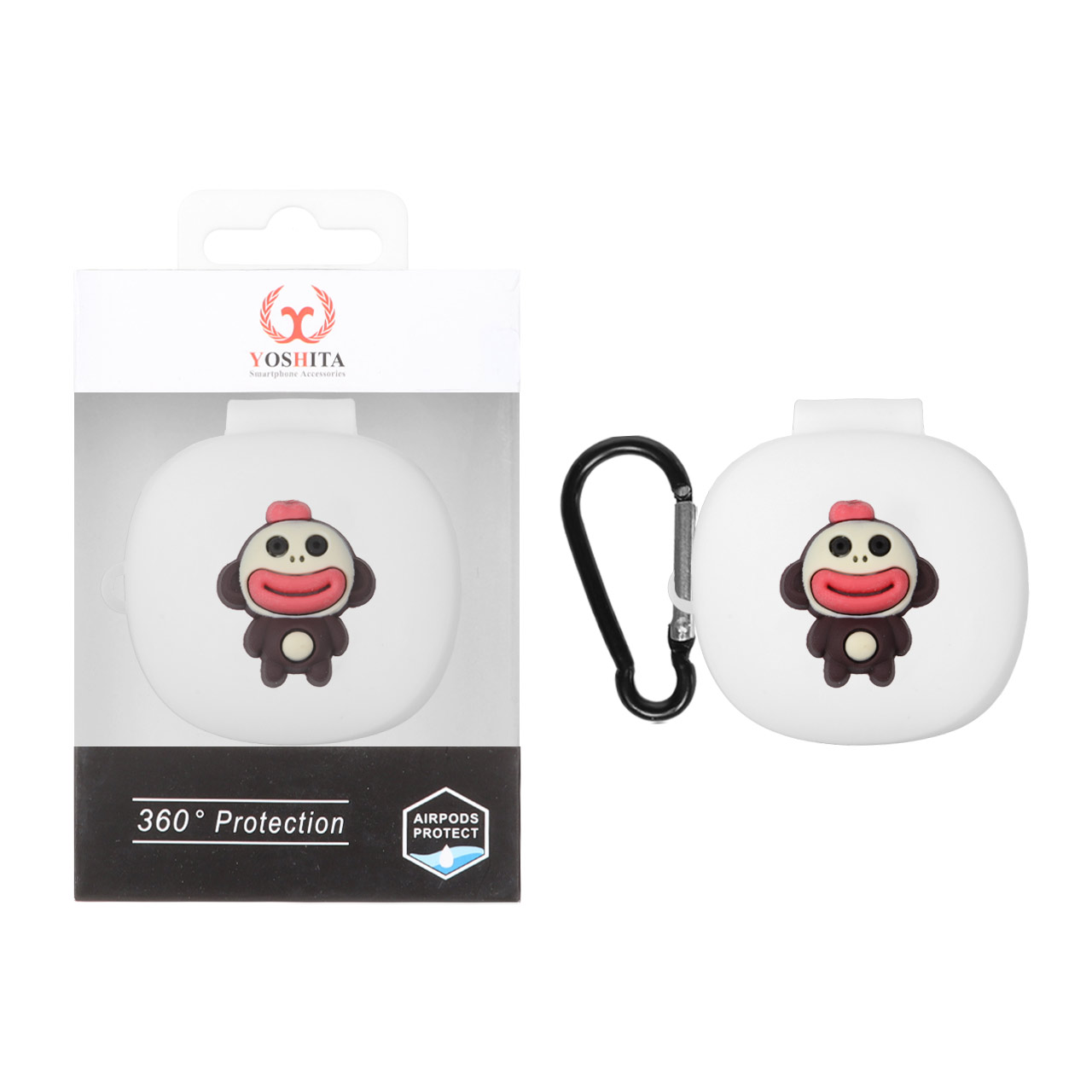 کاور ایرفون سیلیکونی Yoshita عروسک برجسته QCY T13X - طرح 197 (پک دار)