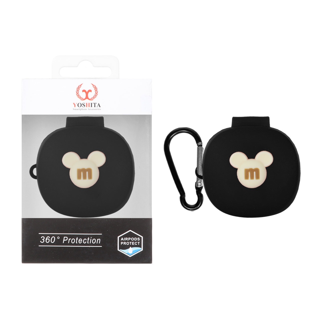 کاور ایرفون سیلیکونی Yoshita عروسک برجسته QCY T13X - طرح 262 (پک دار)
