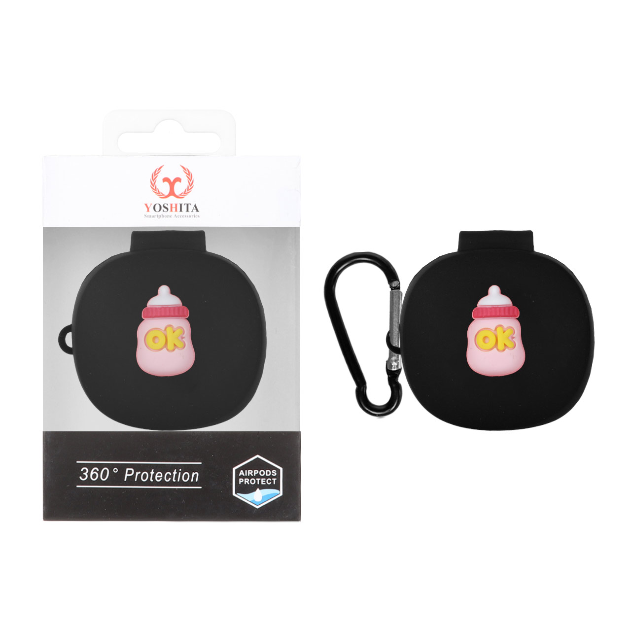 کاور ایرفون سیلیکونی Yoshita عروسک برجسته QCY T13X - طرح 271 (پک دار)