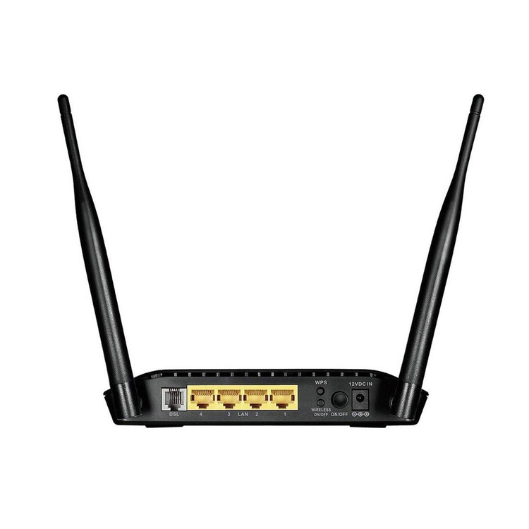 مودم D-Link DSL-2750E Wireless N300 ADSL2+ Modem Router - مشکی (یکساله شرکتی)