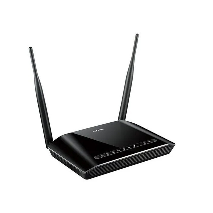 مودم D-Link DSL-2750E Wireless N300 ADSL2+ Modem Router - مشکی (یکساله شرکتی)