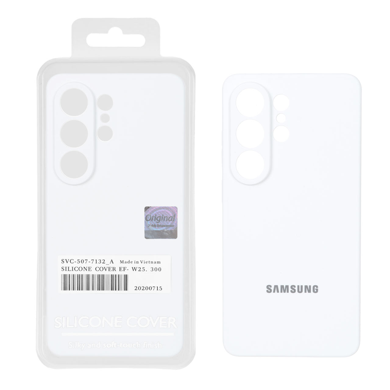 قاب سیلیکونی پاک کنی اورجینال Master Quality مدل Samsung Galaxy S26 Ultra - سفید