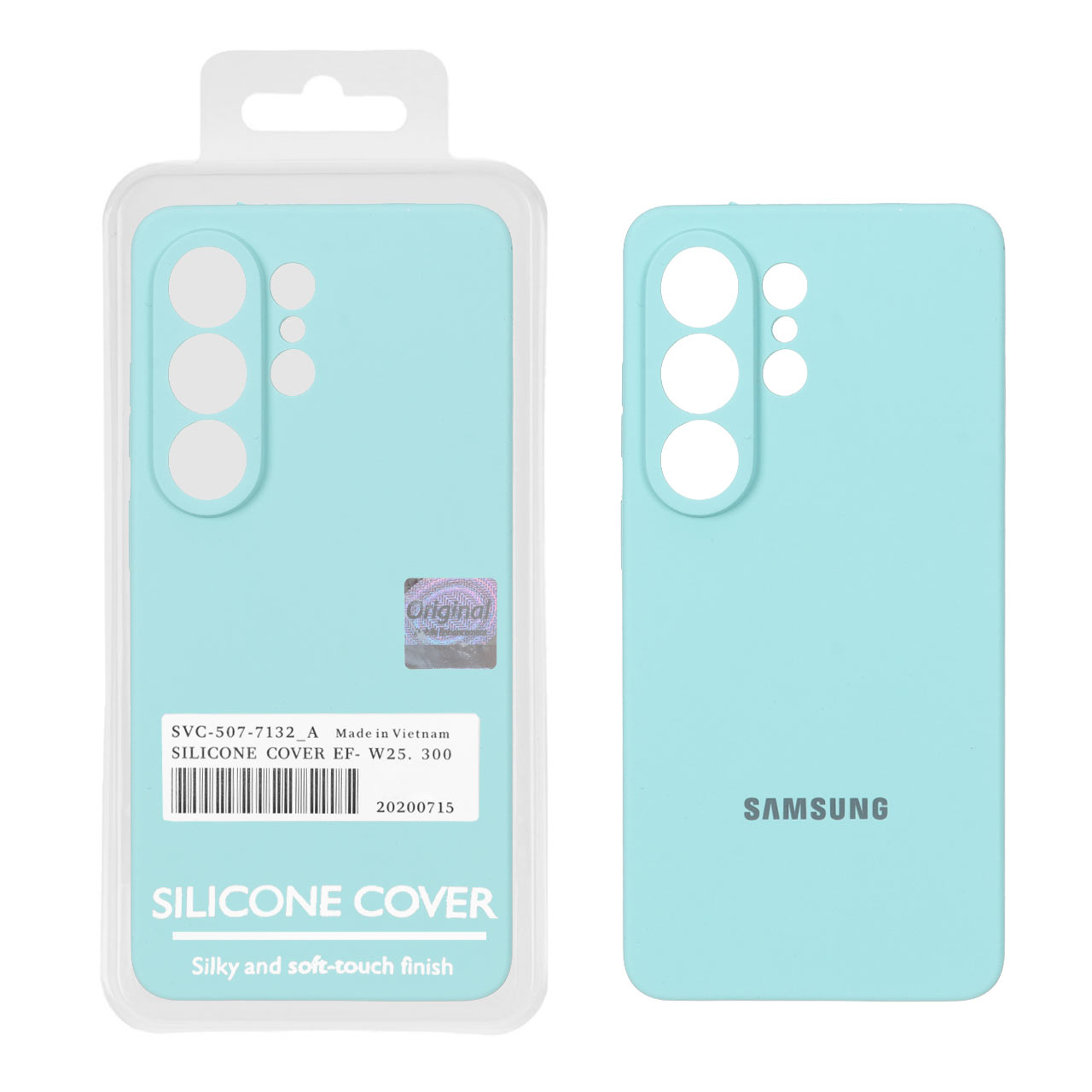 قاب سیلیکونی پاک کنی اورجینال Master Quality مدل Samsung Galaxy S26 Ultra - سبز آبی