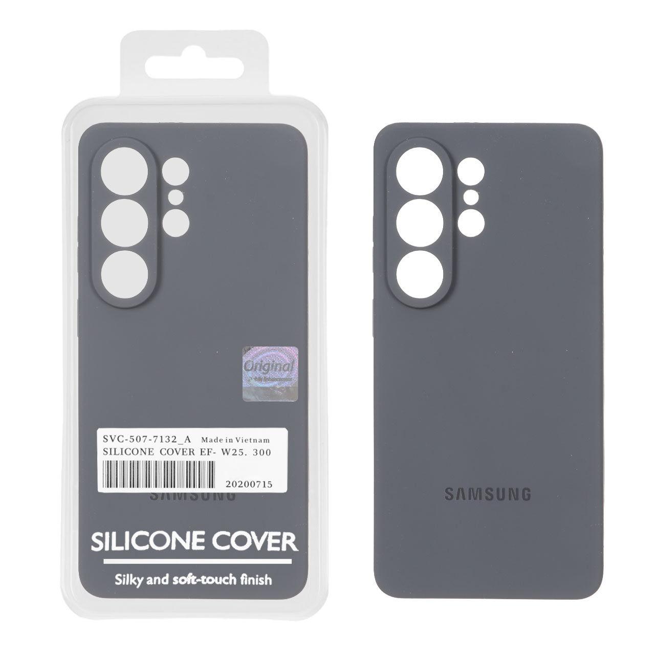 قاب سیلیکونی پاک کنی اورجینال Master Quality مدل Samsung Galaxy S26 Ultra - خاکستری