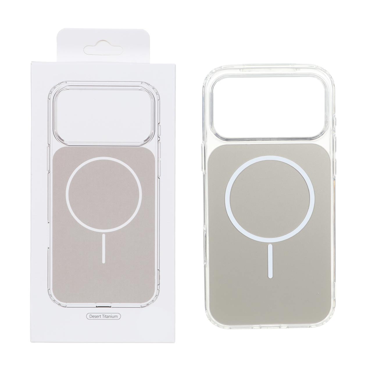 قابشقاب پشت رنگی دور ژله ای با قابلیت شارژ MagSafe مدل Apple iPhone 17 Pro Max - صحرایی (پک دار)
