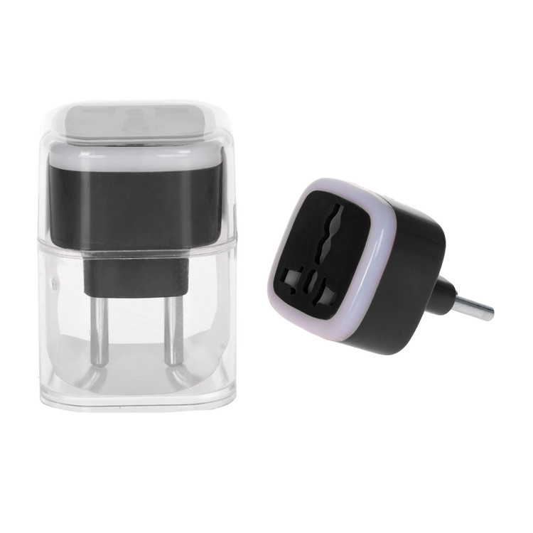 تبدیل برق 3 به 2 مدل M-03 - مشکی - MMS - (RGB)