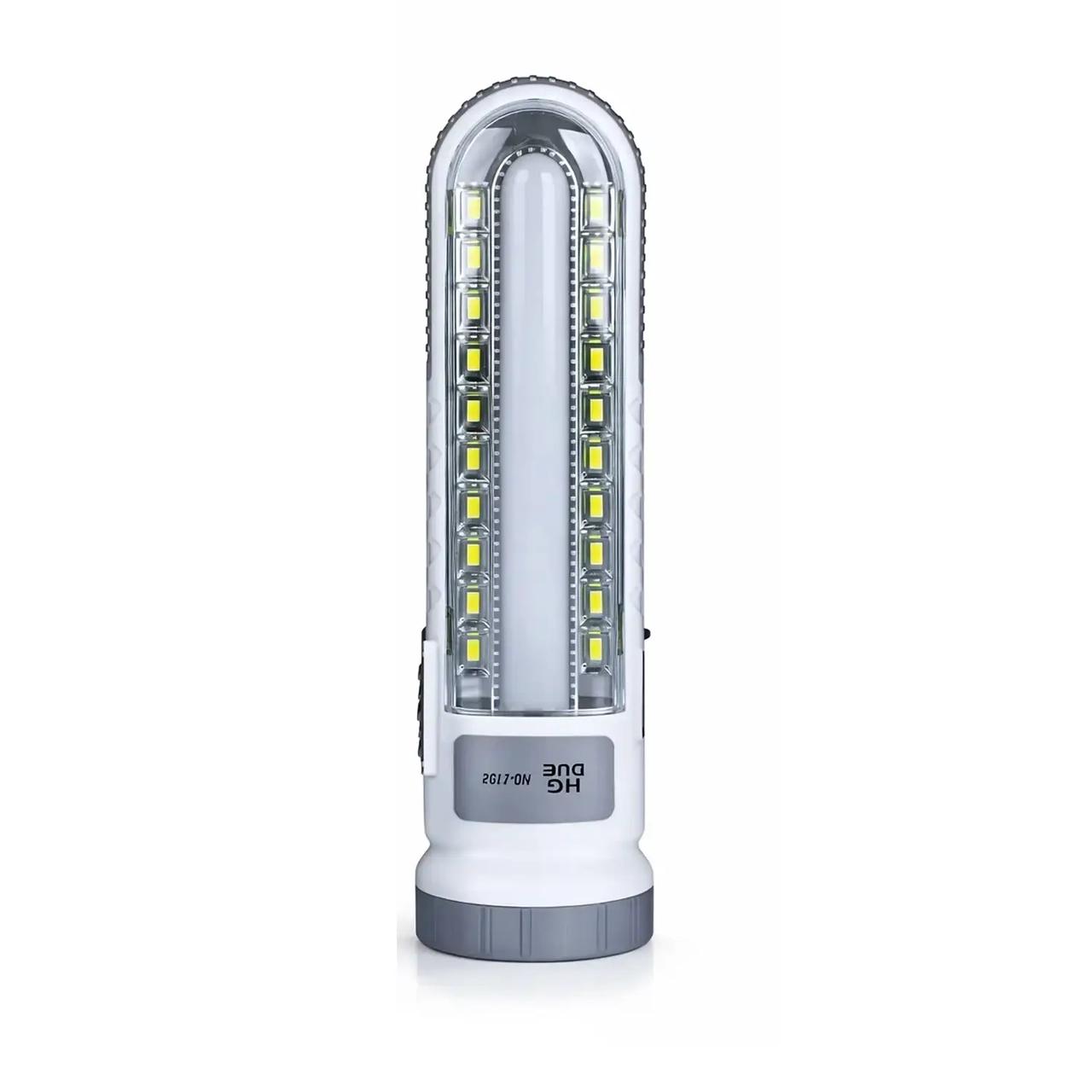 لامپ شارژی HGDUE مدل HG-7102 LED - سفید